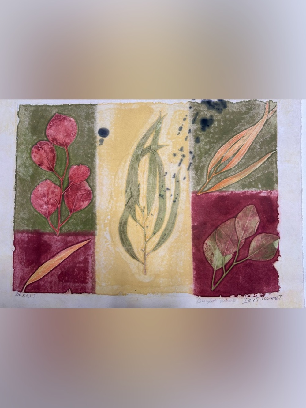 Floral Abstract Painting 15x11